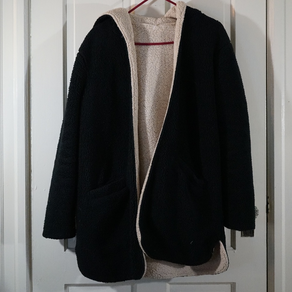 Free People fluffy long puff jacket